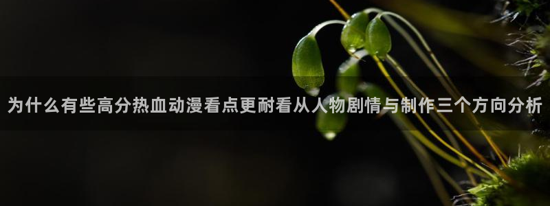 奇漫屋漫画作品目录：为什么有些高分热血动漫看点更耐看从人物剧情与制作三个方向分析配图